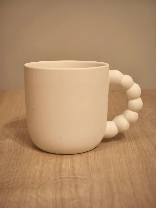 Mug à anse perlée à peindre